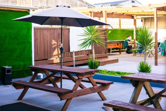 Outdoor seating area